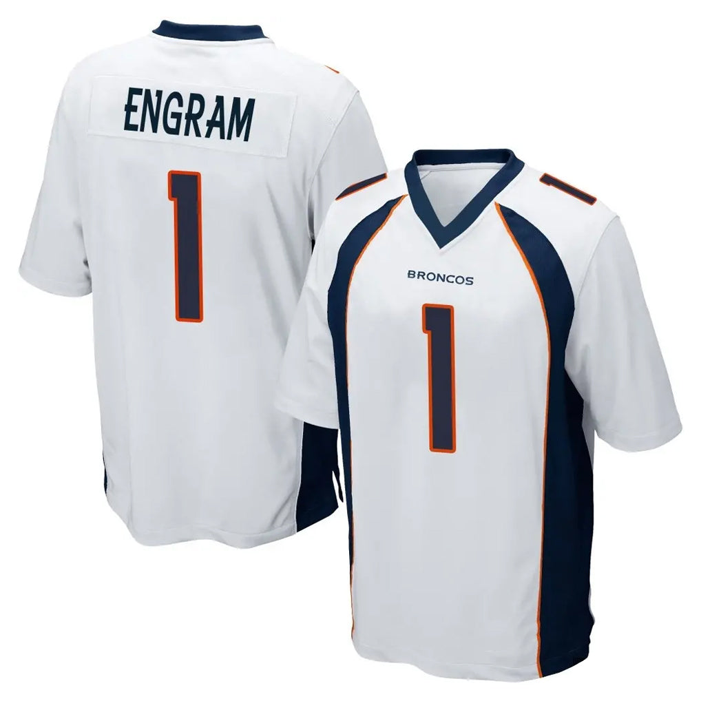 Parkc D.Broncos #1 Evan Engram Player White Game Stitched Jerseys