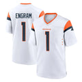 Parkc D.Broncos #1 Evan Engram Player White Home Game Stitched Jerseys