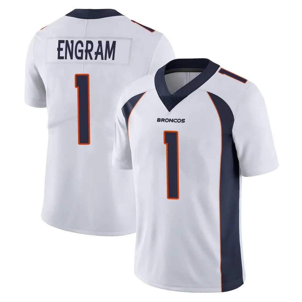 Parkc D.Broncos #1 Evan Engram Player White Vapor Untouchable Limited Home Game Stitched Jerseys