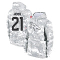 Parkc D.Broncos #21 Riley Moss Player Arctic Camo Salute to Service Hoodies Limited Game Stitched Jerseys