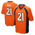 Parkc D.Broncos #21 Riley Moss Player Orange Color Home Game Stitched Jerseys