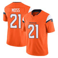 Parkc D.Broncos #21 Riley Moss Player Orange Vapor F.U.S.E. Limited Home Game Stitched Jerseys