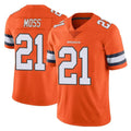 Parkc D.Broncos #21 Riley Moss Player Orange Vapor Untouchable Limited Home Game Stitched Jerseys