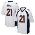 Parkc D.Broncos #21 Riley Moss Player White Game Stitched Jerseys