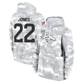 Parkc D.Broncos #22 Brandon Jones Player Arctic Camo Salute to Service Hoodies Limited Game Stitched Jerseys