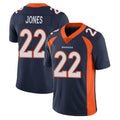 Parkc D.Broncos #22 Brandon Jones Player Navy Vapor Untouchable Limited Game Stitched Jerseys