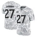 Parkc D.Broncos #27 J.K. Dobbins Player Arctic Camo Salute To Service Limited Stitched Jerseys
