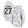 Parkc D.Broncos #27 J.K. Dobbins Player Arctic Camo Salute to Service Hoodies Limited Game Stitched Jerseys