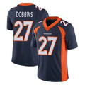 Parkc D.Broncos #27 J.K. Dobbins Player Navy Vapor Untouchable Limited Game Stitched Jerseys