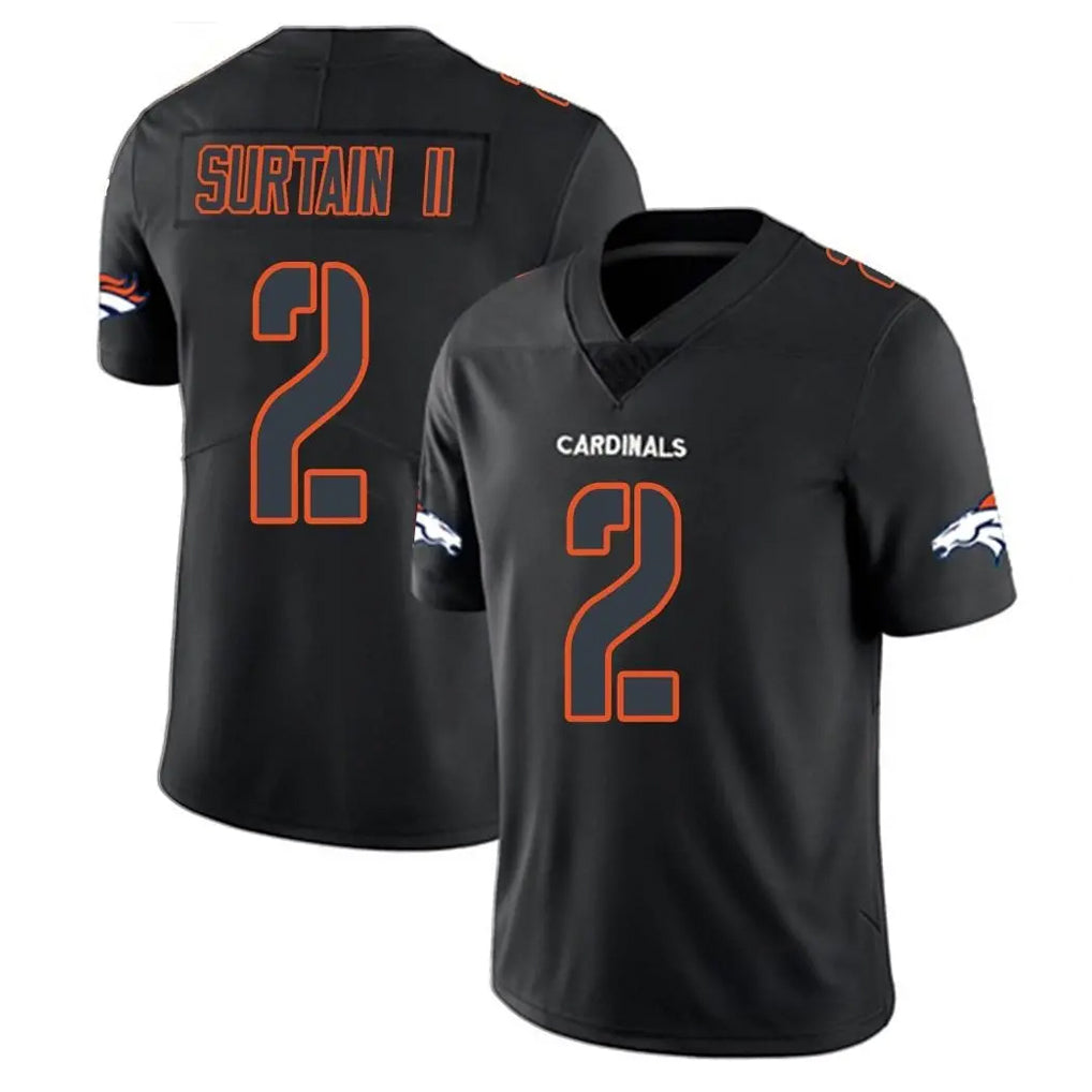 Parkc D.Broncos #2 Pat Surtain II Player Black Impact Limited Game Stitched Jerseys
