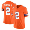 Parkc D.Broncos #2 Pat Surtain II Player Orange Limited Alternate Vapor F.U.S.E. Throwback Game Stitched Jerseys