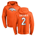 Parkc D.Broncos #2 Pat Surtain II Player Orange Pullover Hoodie Limited Stitched Jerseys