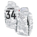 Parkc D.Broncos #34 JL Skinner Player Arctic Camo Salute to Service Hoodies Limited Game Stitched Jerseys