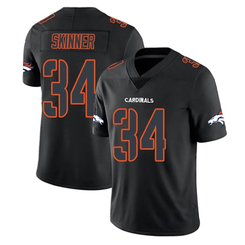 Parkc D.Broncos #34 JL Skinner Player Black Impact Limited Game Stitched Jerseys