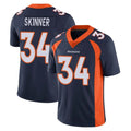 Parkc D.Broncos #34 JL Skinner Player Navy Vapor Untouchable Limited Game Stitched Jerseys