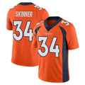 Parkc D.Broncos #34 JL Skinner Player Orange Color Vapor Untouchable Limited Game Stitched Jerseys
