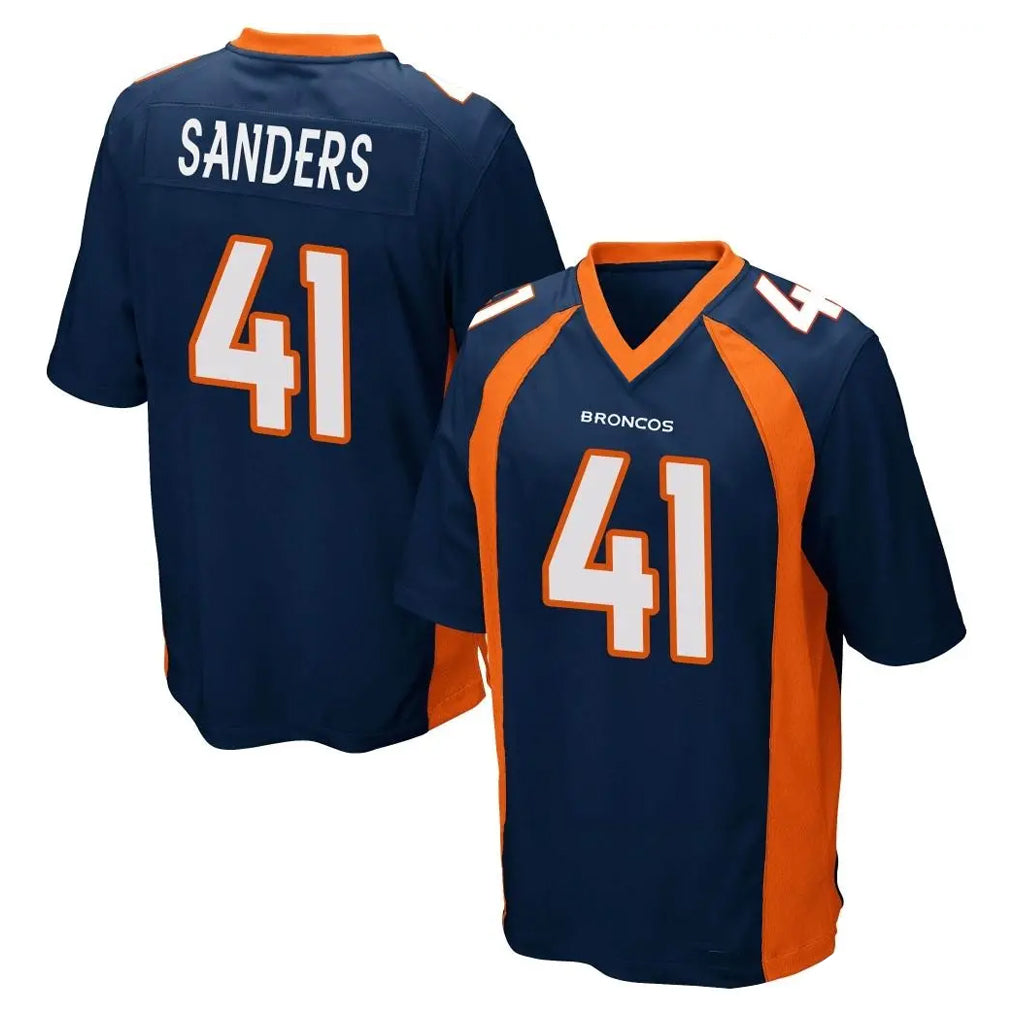 Parkc D.Broncos #41 Drew Sanders Player Navy Game Stitched Jerseys