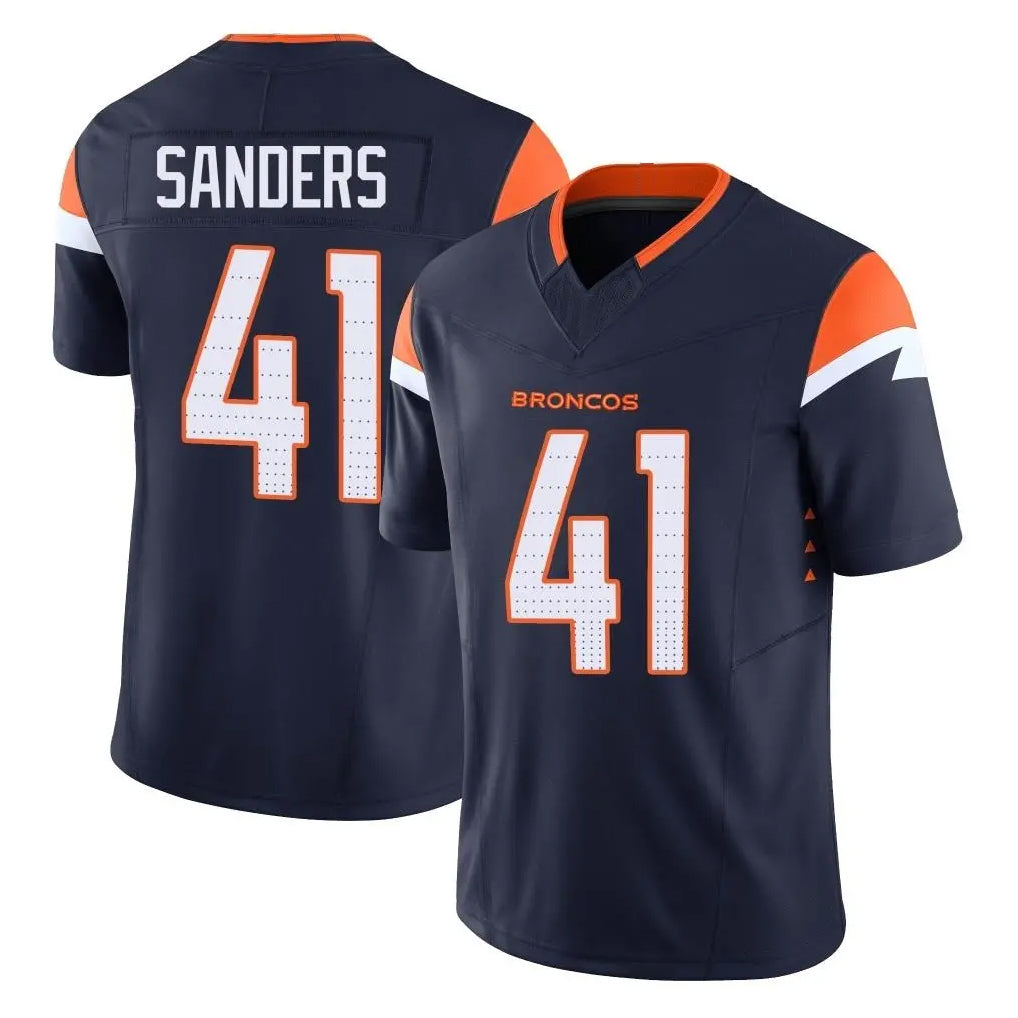 Parkc D.Broncos #41 Drew Sanders Player Navy Limited Vapor F.U.S.E. Home Game Stitched Jerseys