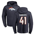 Parkc D.Broncos #41 Drew Sanders Player Navy Pullover Hoodie Limited Stitched Jerseys