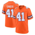 Parkc D.Broncos #41 Drew Sanders Player Orange Alternate Collection Throwback Game Stitched Jerseys