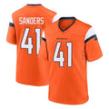 Parkc D.Broncos #41 Drew Sanders Player Orange Home Game Stitched Jerseys