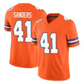 Parkc D.Broncos #41 Drew Sanders Player Orange Limited Alternate Vapor F.U.S.E. Throwback Game Stitched Jerseys
