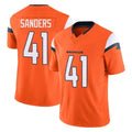 Parkc D.Broncos #41 Drew Sanders Player Orange Vapor F.U.S.E. Limited Home Game Stitched Jerseys
