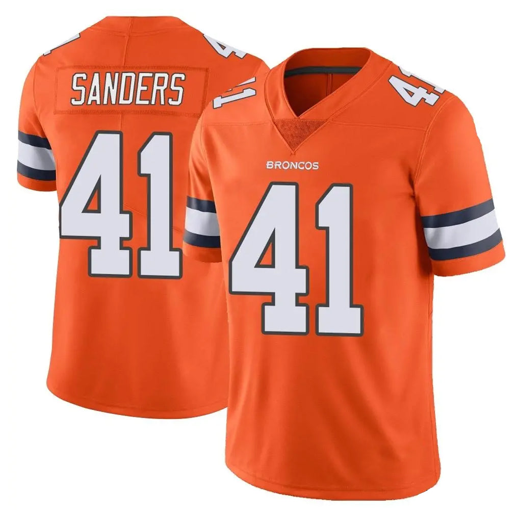 Parkc D.Broncos #41 Drew Sanders Player Orange Vapor Untouchable Limited Home Game Stitched Jerseys