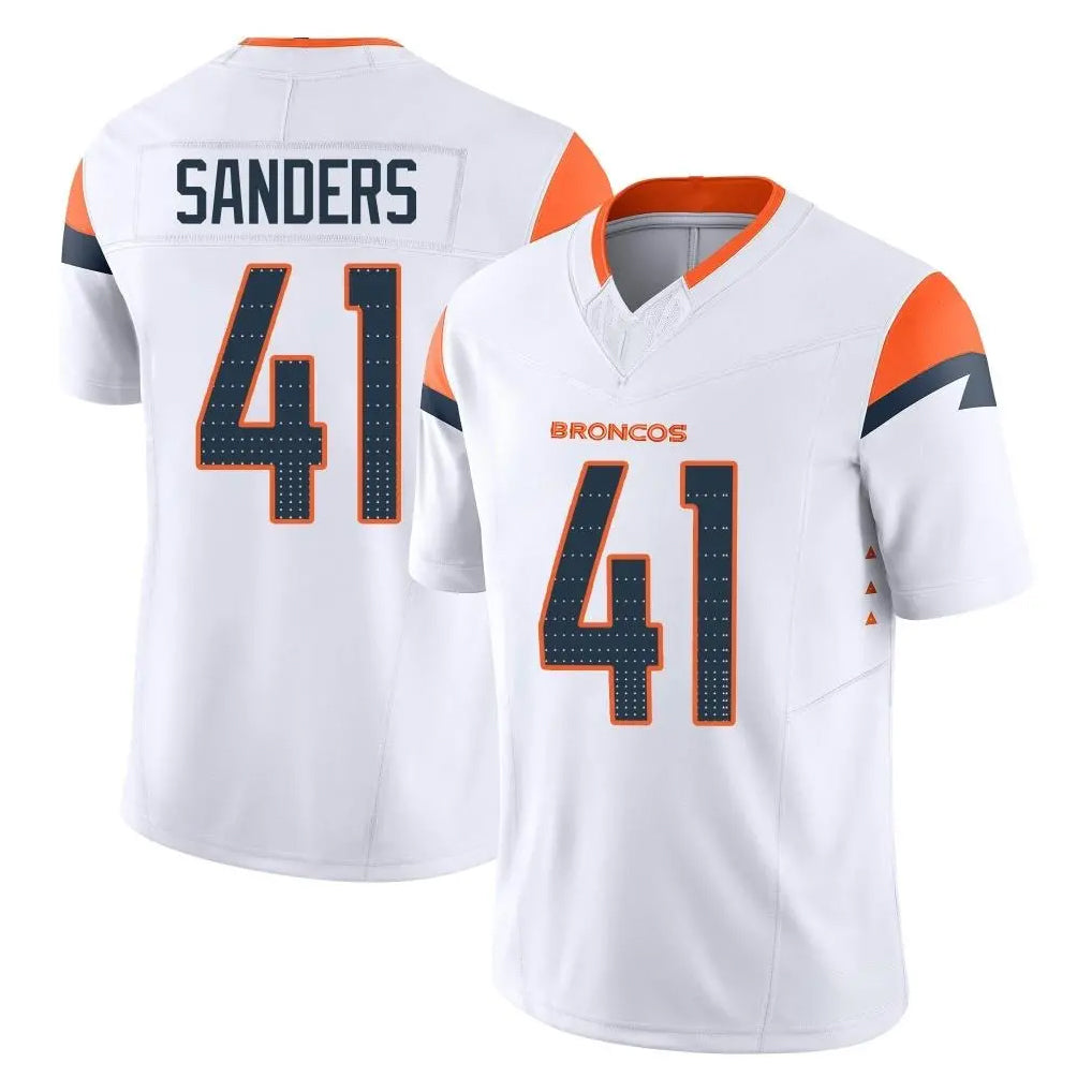Parkc D.Broncos #41 Drew Sanders Player White Limited Vapor F.U.S.E. Home Game Stitched Jerseys