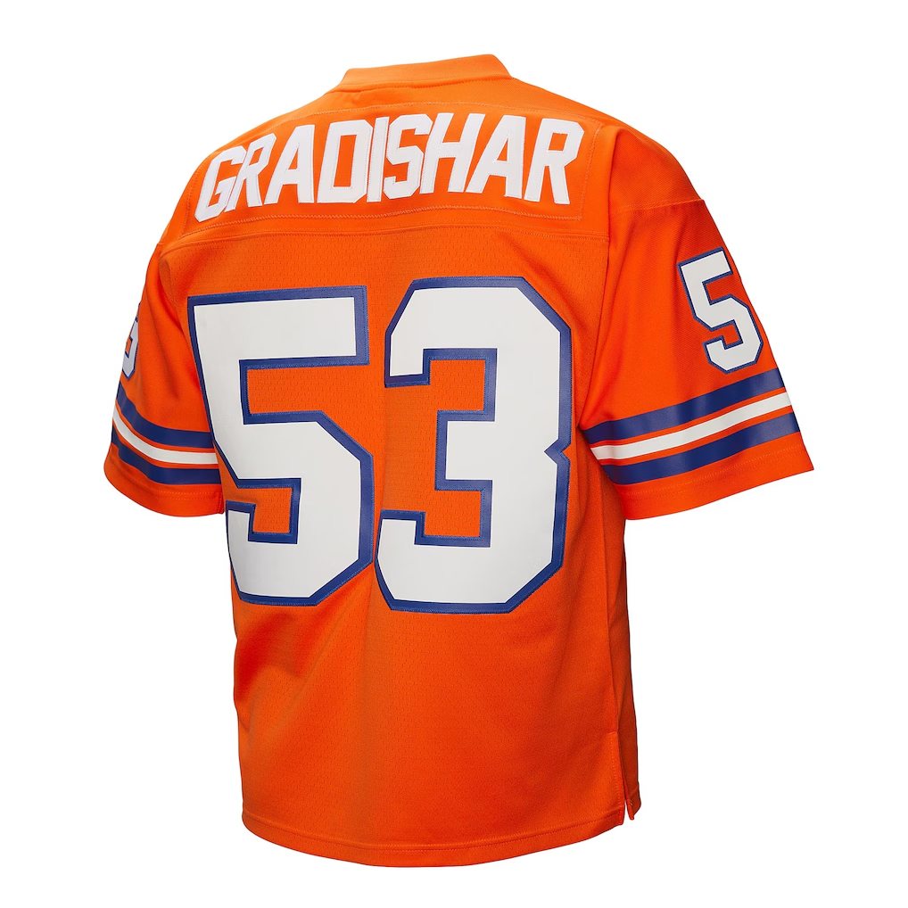 Parkc D.Broncos #53 Randy Gradishar Mitchell & Ness Orange 1978 Legacy Replica Stitched Puhic Jersey