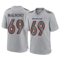 Parkc D.Broncos #69 Mike McGlinchey Player Gray Atmosphere Fashion Limited Game Stitched Jerseys
