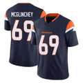 Parkc D.Broncos #69 Mike McGlinchey Player Navy Limited Vapor F.U.S.E. Home Game Stitched Jerseys