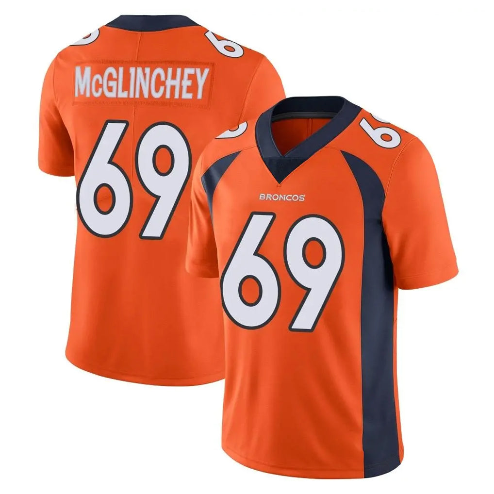 Parkc D.Broncos #69 Mike McGlinchey Player Orange Color Vapor Untouchable Limited Game Stitched Jerseys