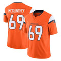 Parkc D.Broncos #69 Mike McGlinchey Player Orange Vapor F.U.S.E. Limited Home Game Stitched Jerseys