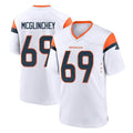 Parkc D.Broncos #69 Mike McGlinchey Player White Home Game Stitched Jerseys
