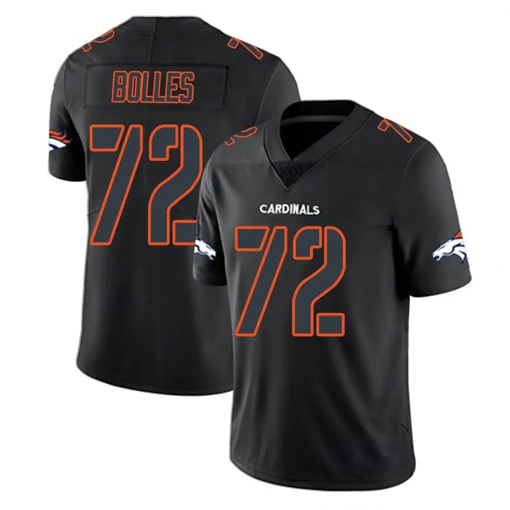 Parkc D.Broncos #72 Garett Bolles Player Black Impact Limited Game Stitched Jerseys