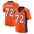 Parkc D.Broncos #72 Garett Bolles Player Orange Color Vapor Untouchable Limited Game Stitched Jerseys