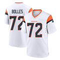 Parkc D.Broncos #72 Garett Bolles Player White Home Game Stitched Jerseys