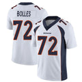 Parkc D.Broncos #72 Garett Bolles Player White Vapor Untouchable Limited Home Game Stitched Jerseys