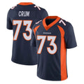 Parkc D.Broncos #73 Frank Crum Player Navy Vapor Untouchable Limited Game Stitched Jerseys
