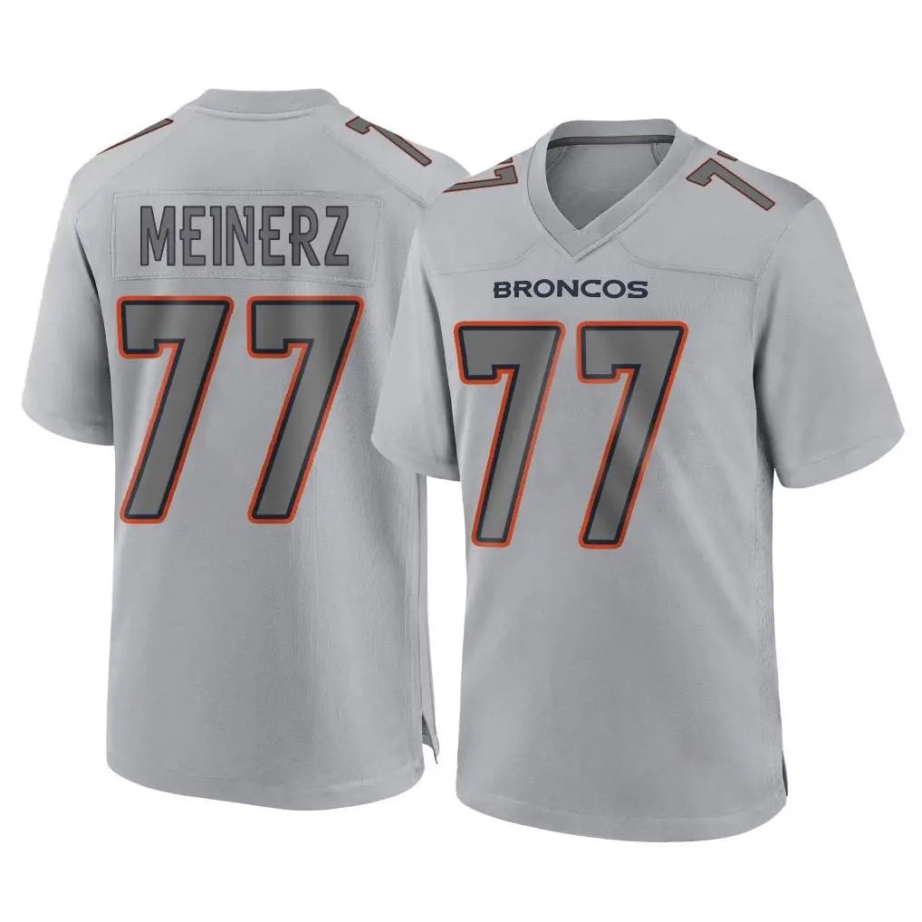 Parkc D.Broncos #77 Quinn Meinerz Player Gray Atmosphere Fashion Limited Game Stitched Jerseys
