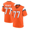 Parkc D.Broncos #77 Quinn Meinerz Player Orange Home Game Stitched Jerseys