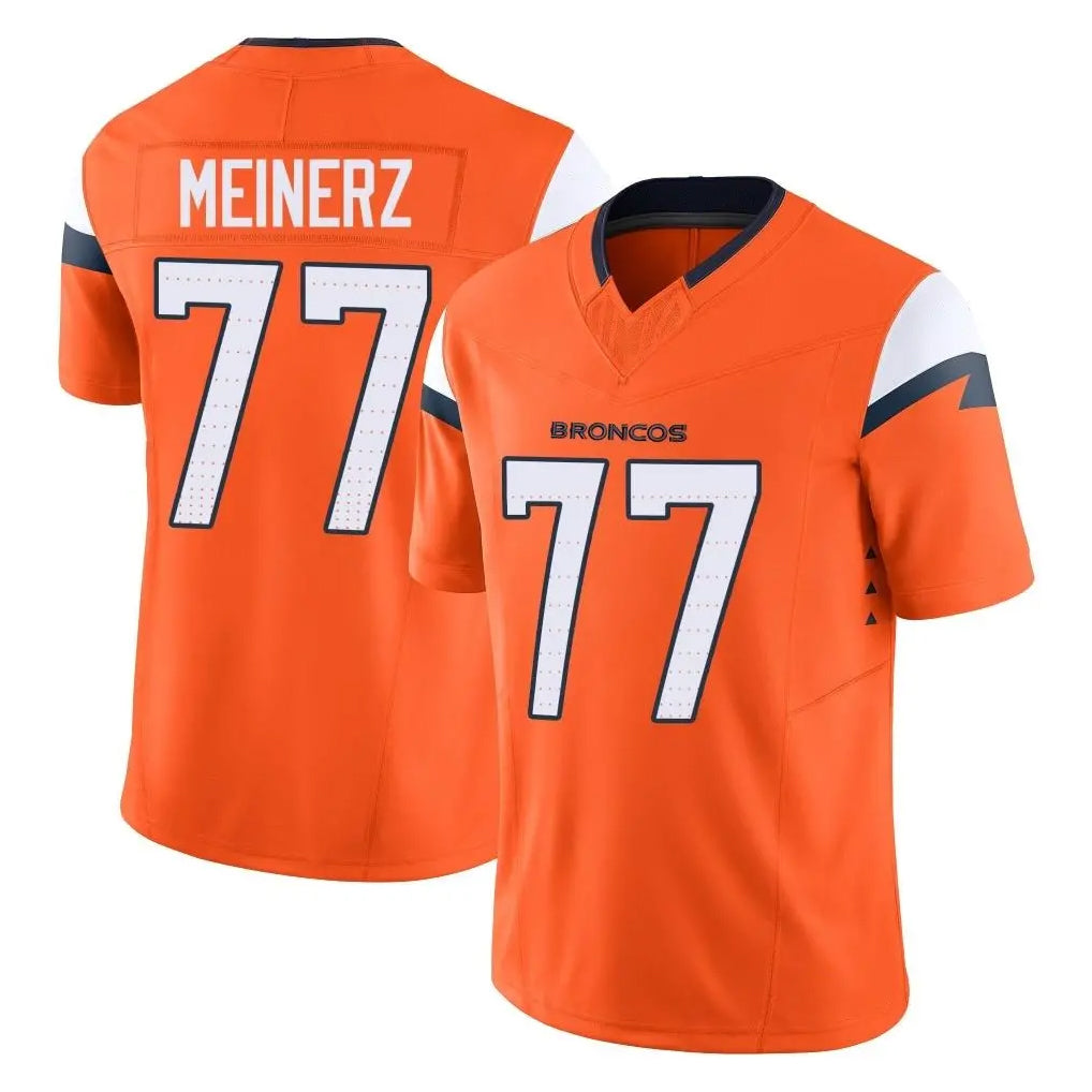Parkc D.Broncos #77 Quinn Meinerz Player Orange Vapor F.U.S.E. Limited Home Game Stitched Jerseys