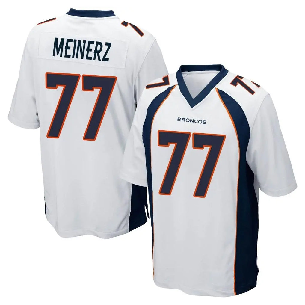 Parkc D.Broncos #77 Quinn Meinerz Player White Game Stitched Jerseys