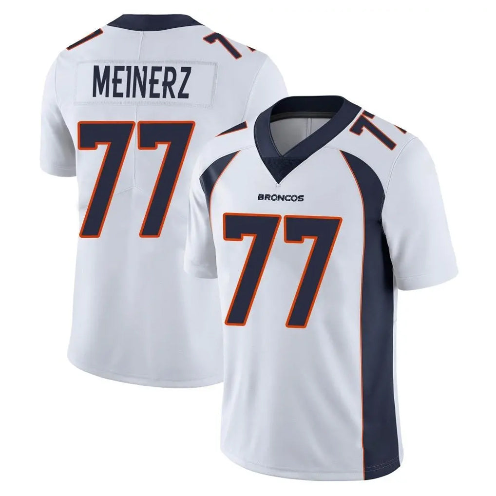 Parkc D.Broncos #77 Quinn Meinerz Player White Vapor Untouchable Limited Home Game Stitched Jerseys