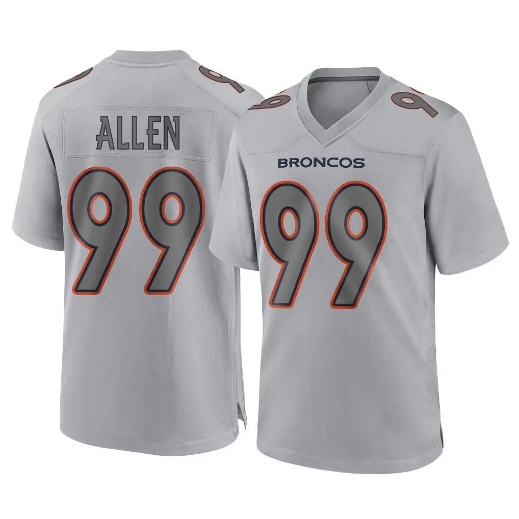 Parkc D.Broncos #99 Zach Allen Player Gray Atmosphere Fashion Limited Game Stitched Jerseys