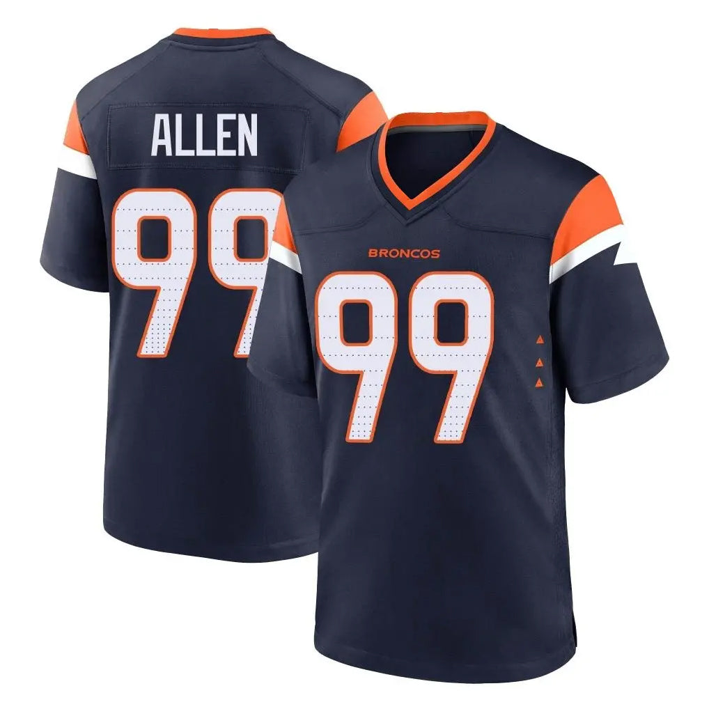 Parkc D.Broncos #99 Zach Allen Player Navy Home Game Stitched Jerseys