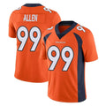 Parkc D.Broncos #99 Zach Allen Player Orange Color Vapor Untouchable Limited Game Stitched Jerseys