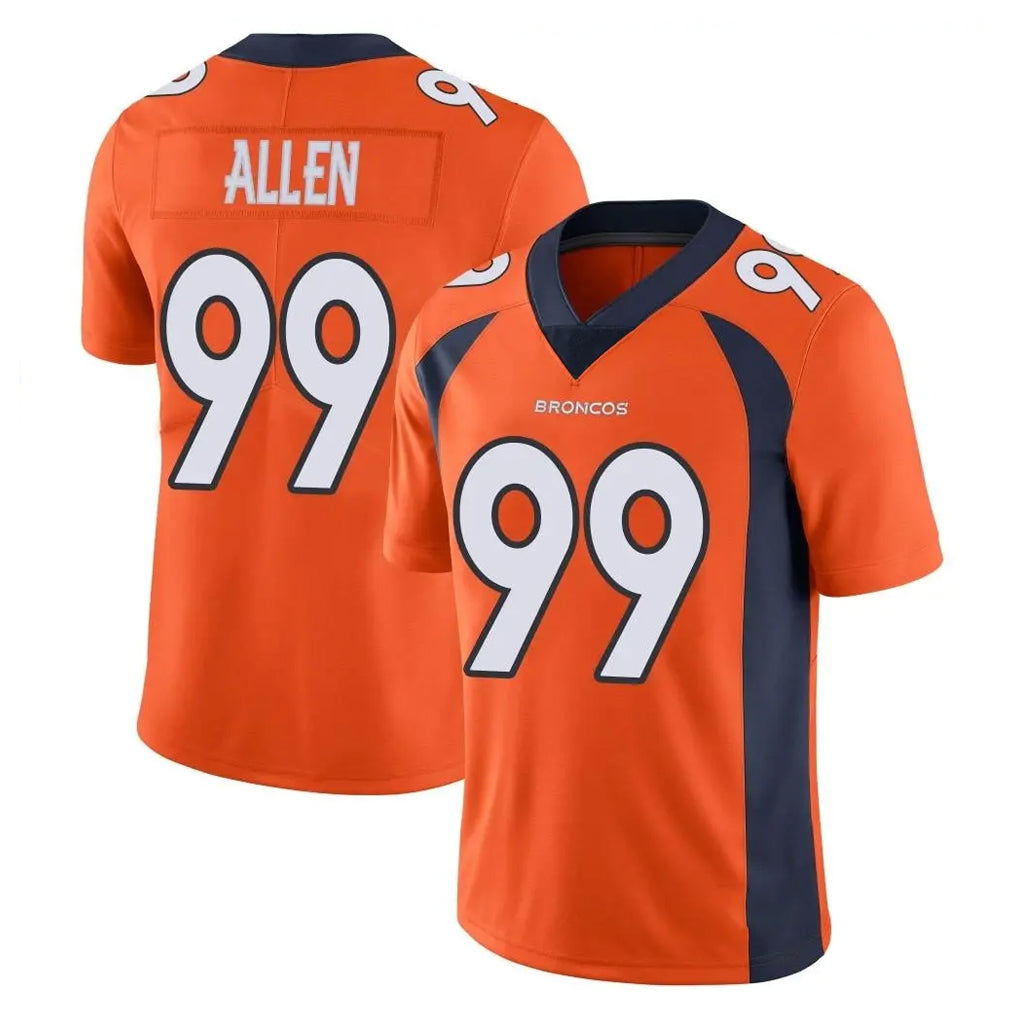 Parkc D.Broncos #99 Zach Allen Player Orange Color Vapor Untouchable Limited Game Stitched Jerseys