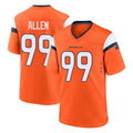 Parkc D.Broncos #99 Zach Allen Player Orange Home Game Stitched Jerseys